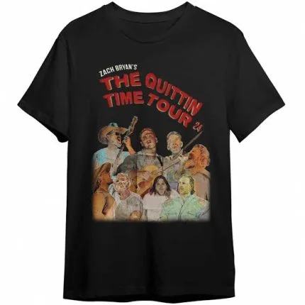Zach Bryan Quittin Time Tour Tee