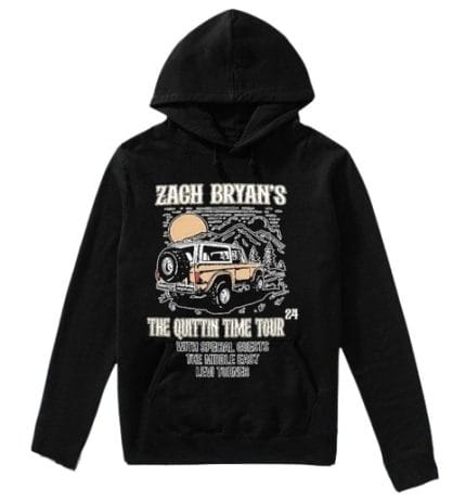 Zach Bryan The Quittin Time Tour Hoodie
