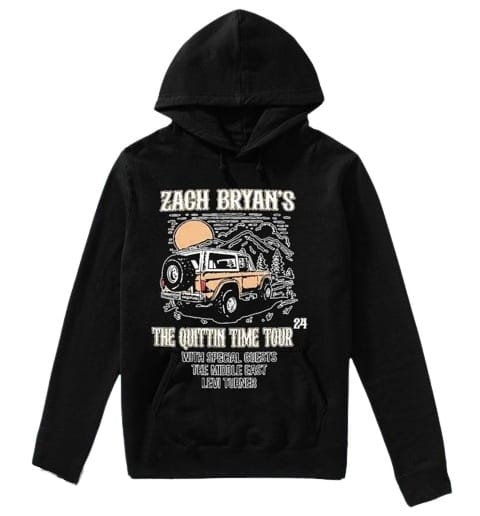 Zach Bryan The Quittin Time Tour Hoodie