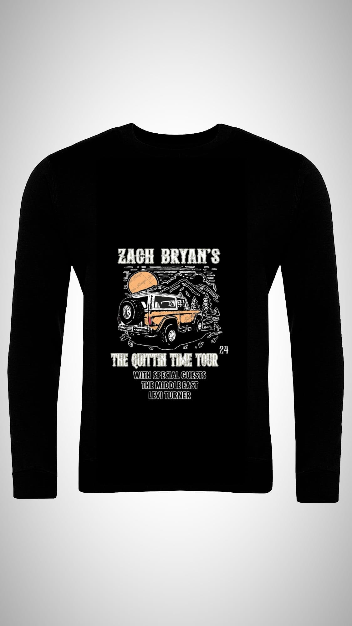 Zach Bryan The Quittin Time Tour Sweatshirt