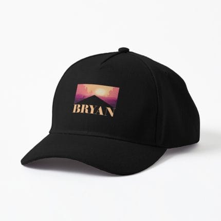 Zach Bryan Cap black logo print