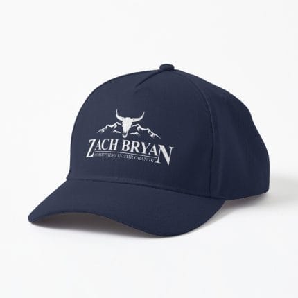 zach bryan Cap navy blue white logo