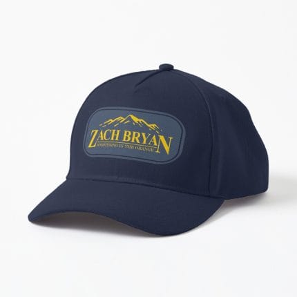 zach bryan something in the orange Cap navy blue