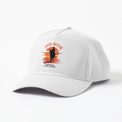Zach bryan Cap white with red logo