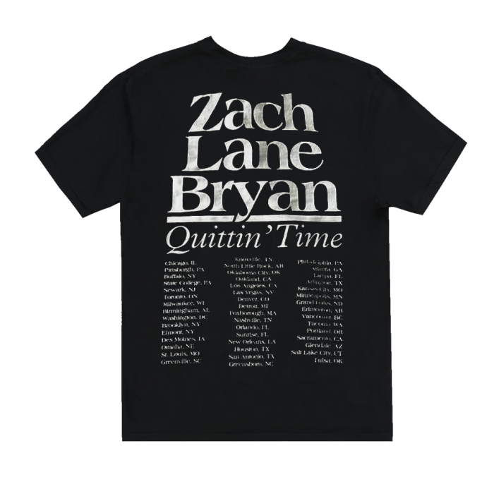Zach Bryan The Quittin Time Tour T-shirt