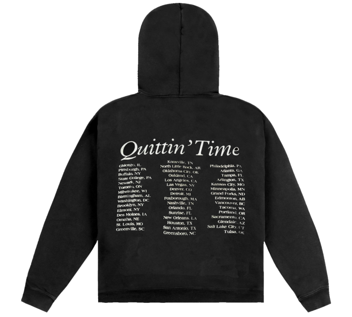 Zach Bryan Quittin Time Tour Concert Hoodie