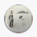 Zach Bryan Quiet Heavy Dreams Soft Button Pin - Limited Edition Fan Merch