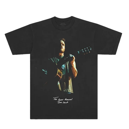Zach Bryan Black Guitar Script Tee