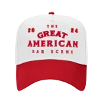Zach Bryan Bar Scene 2024 Red and White Hat