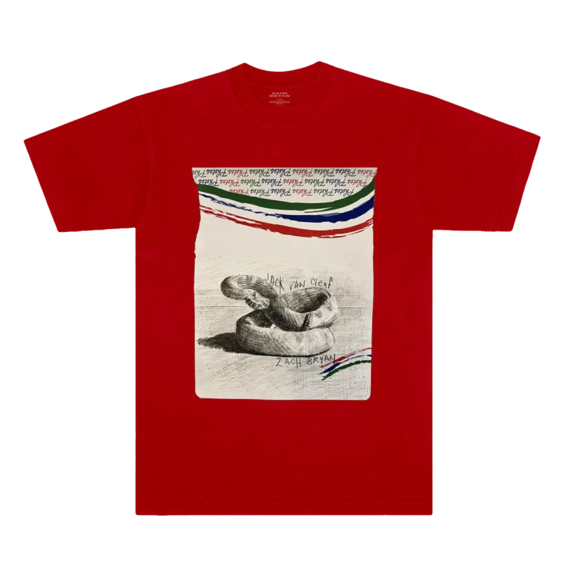 Zach Bryan Rattlesnake Tee Red