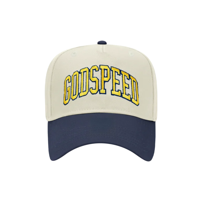 ZB Godspeed Michigan Hat – Natural & Navy | Zach Bryan Michigan Show Collection