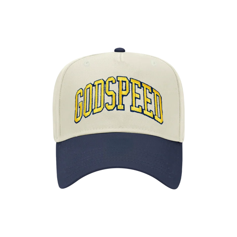 ZB Godspeed Michigan Hat – Natural & Navy | Zach Bryan Michigan Show Collection