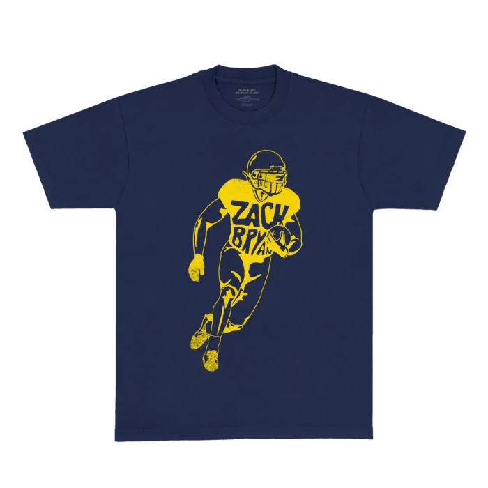 ZB Big House Tee – Navy | Zach Bryan x University of Michigan Show Collection