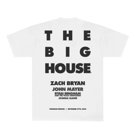 ZB MICHIGAN BIGHOUSE TEE WHITE BACK
