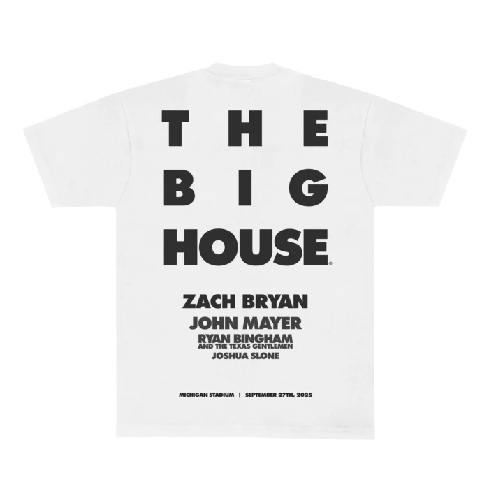 ZB MICHIGAN BIGHOUSE TEE WHITE BACK