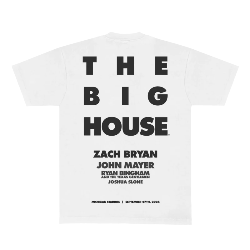 ZB MICHIGAN BIGHOUSE TEE WHITE BACK