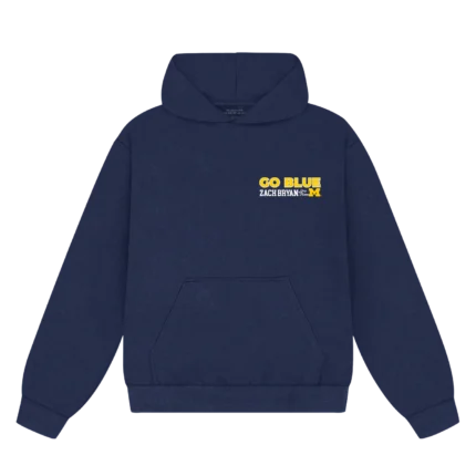 ZB Go Blue Hoodie – Navy | Zach Bryan Michigan Show Collection