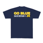 Zach Bryan Go Blue Tee – Navy | Michigan Show Collection T-Shirt