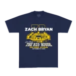 Zach Bryan Go Blue Tee – Navy | Michigan Show Collection T-Shirt
