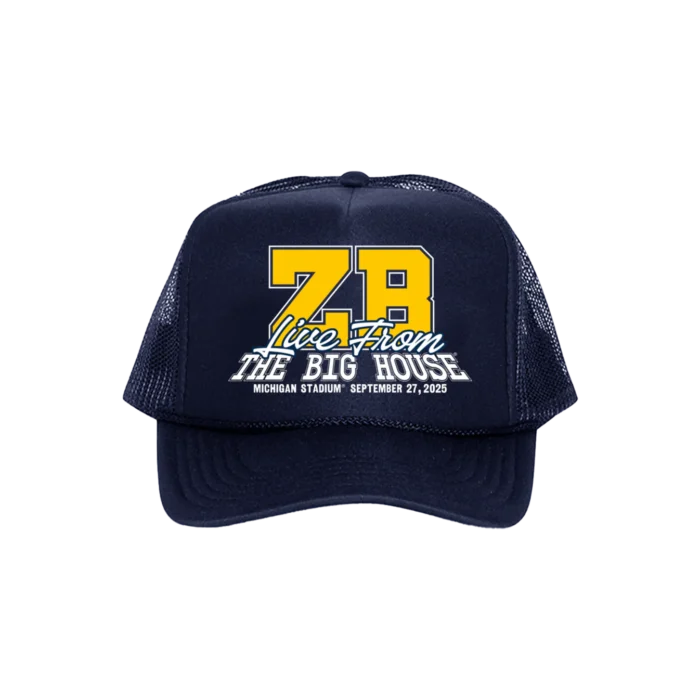 ZB Big House Trucker Hat | Zach Bryan Michigan Show Collection