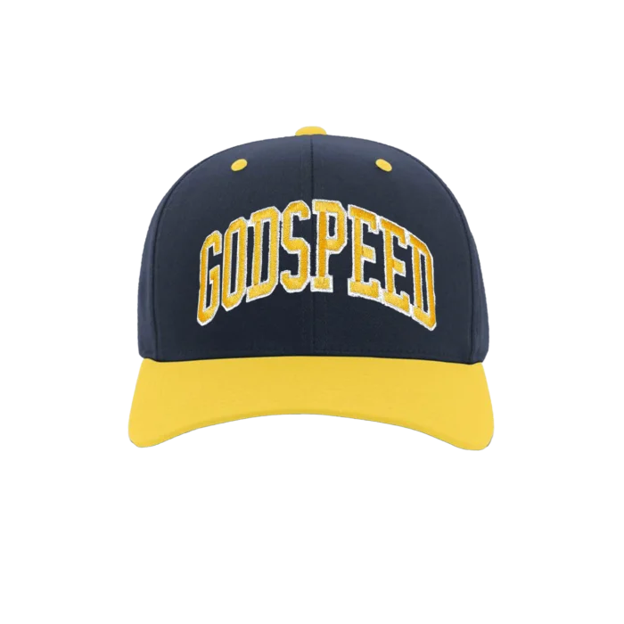 ZB Godspeed Michigan Hat – Navy & Yellow | Zach Bryan Michigan Show Collection