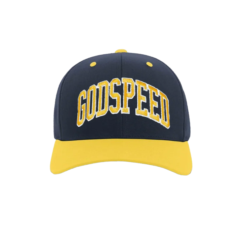 ZB Godspeed Michigan Hat – Navy & Yellow | Zach Bryan Michigan Show Collection