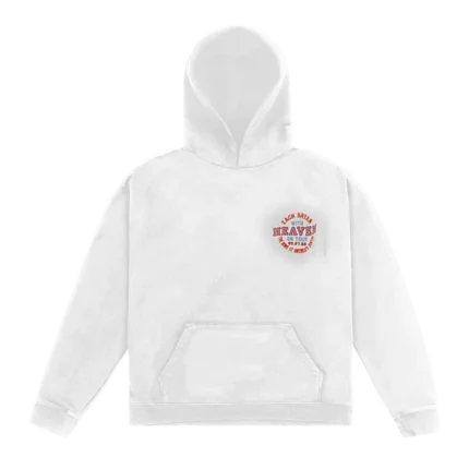 Zach Bryan With Heaven On Tour White Vintage Concert Pullover Hoodie featuring retro concert graphics, premium fleece fabric, and a comfortable unisex fit.