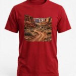Men's Red Dirt Road Graphic T-Shirt - Red