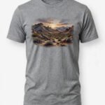 Men's Desert Mountain Graphic T-Shirt - Heather Gray